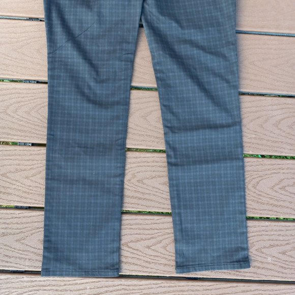 NWT NYDJ Sheri Stretch Slim Jeans Grey Mini Check Sz 6 - Picture 7 of 10